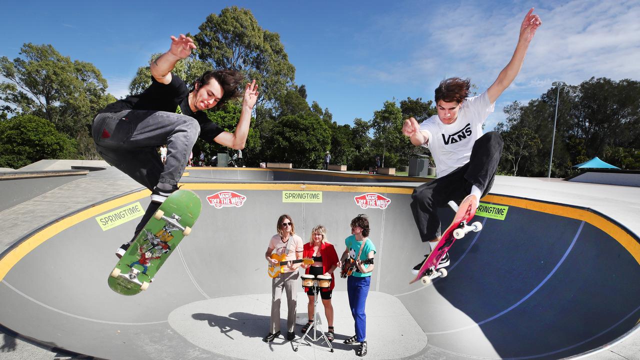 Skater at the Pizzey Park Skatepark. Picture Glenn Hampson.