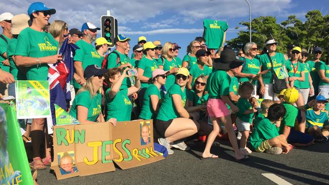 Members of Team Trengove on the course. Picture: Reece Homfray