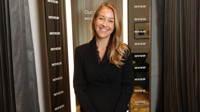 Myer executive chairman Olivia Wirth at the Sydney store. Picture: John Feder