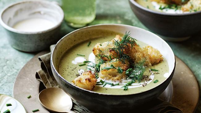 Potato and leek soup is a go-to favourite.