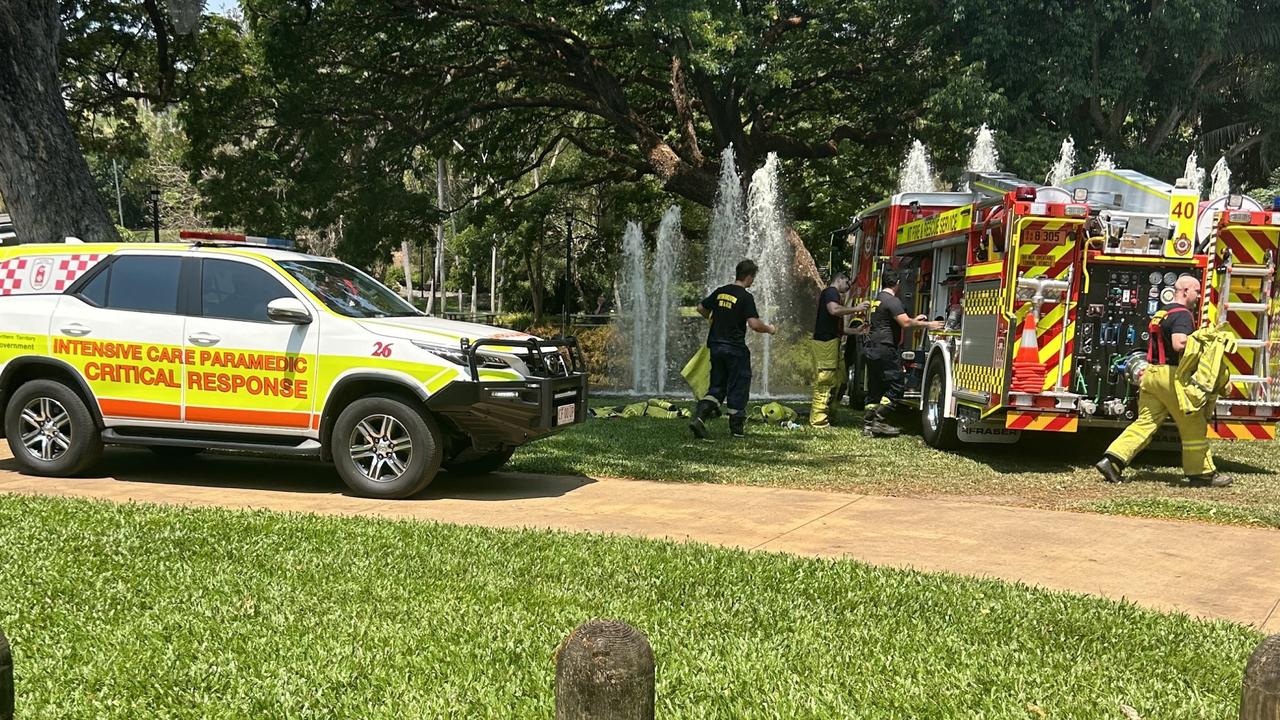 A person has died after an incident in the George Brown Botanic Gardens in Darwin. Picture: Zayda Dollie