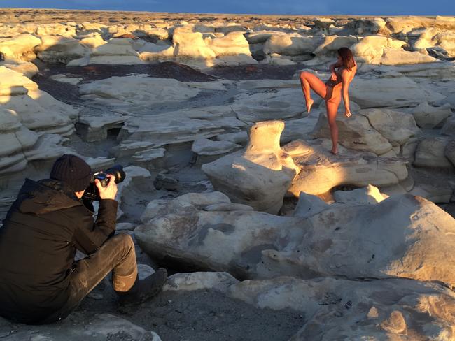 Michelle Waterson is photographed by photographer Mark Seliger at the Bisti...
