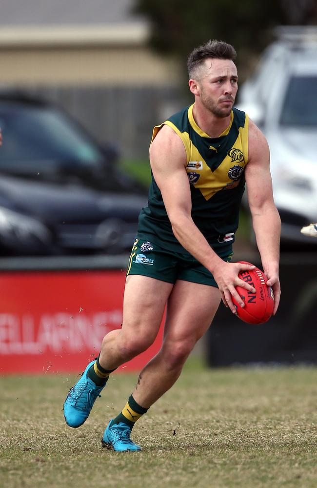 GFL: Leopold v St Joseph's. No 2. Oliver Tate for Leopold.