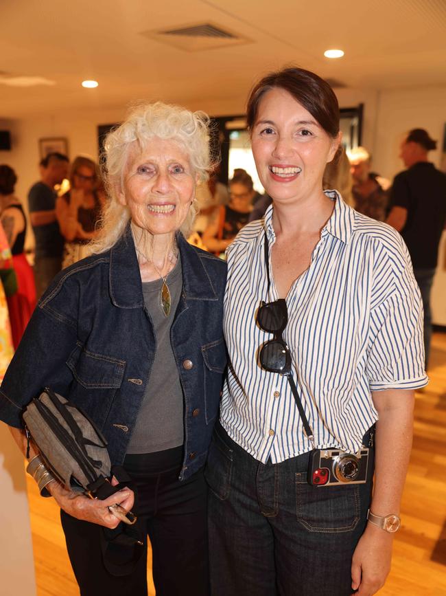 Jennifer Porter and Vr Morrison at the SWELL Art Prize at Broadbeach Community Space for Gold Coast at Large. Picture, Portia Large.