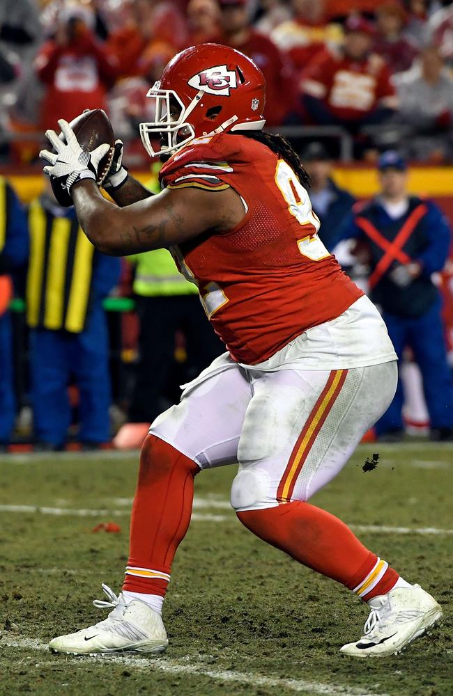 Nose tackle Dontari Poe #92 of the Kansas City Chiefs.