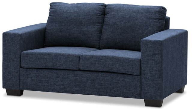 An identikit image of the stolen couch has not yet been released. But this is a picture of a random blue two-seater couch, which may or may not resemble the one that was stolen