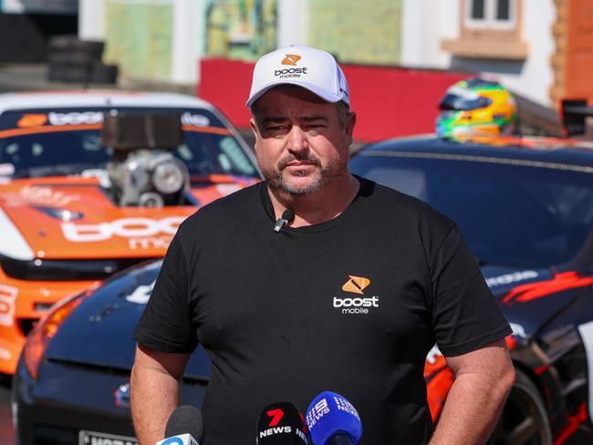 Rob Whyte speaking ahead of the new Boost Mobile Pro Drift event at the 2024 Gold Coast 500. Picture: Kass Brumley/EDGE Photographics.