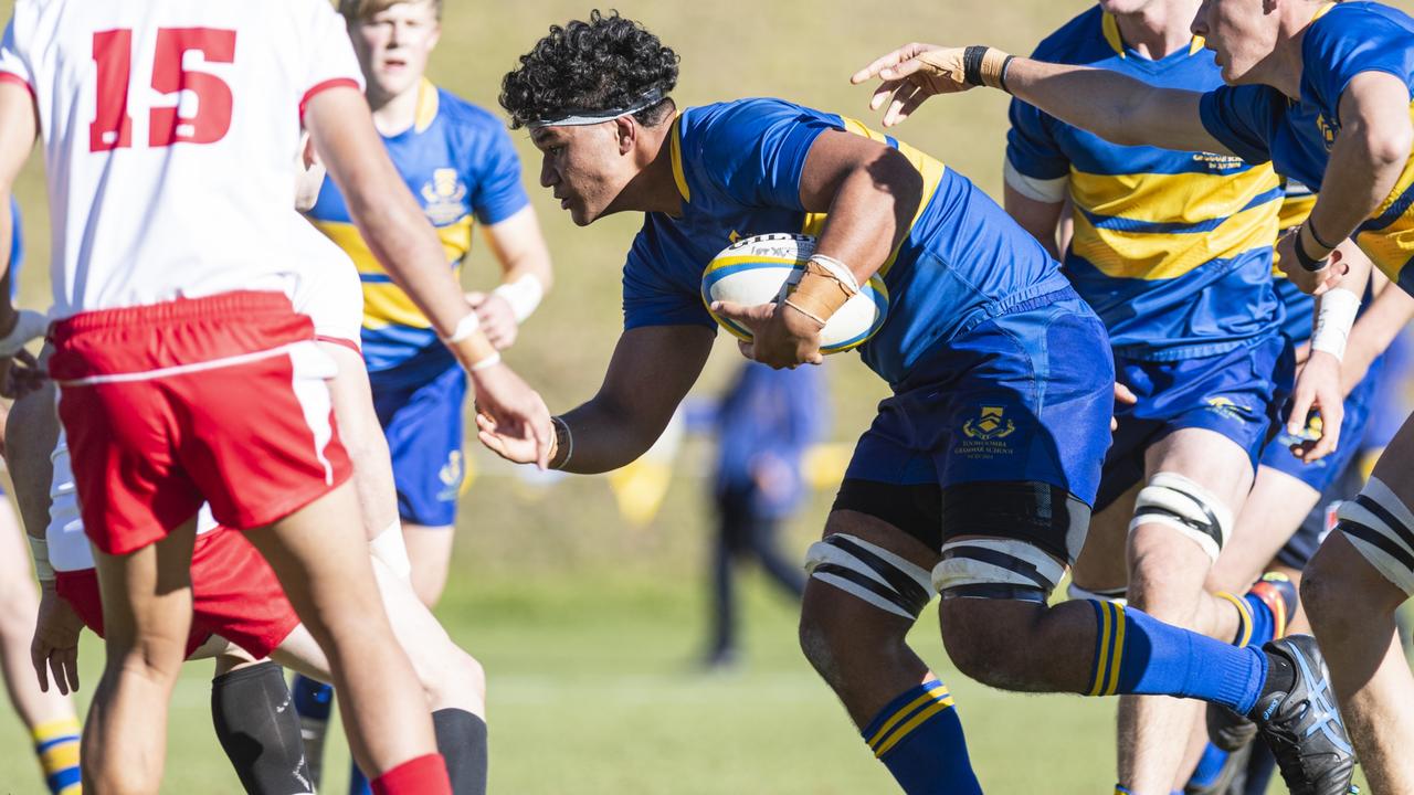 Rupeni Baravilala for Toowoomba Grammar School. Picture: Kevin Farmer