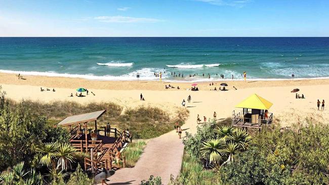 VISION: The beach access at Stockland's Oceanside development at Bokarina Beach. Picture: Contributed