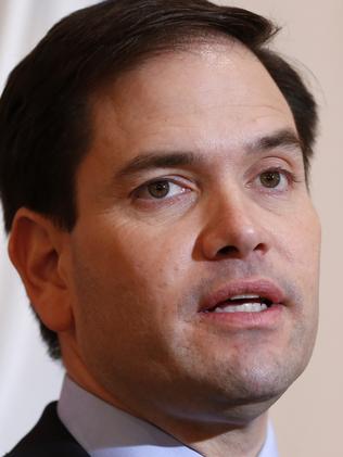 Harder every day ... Republican presidential candidate, Senator Marco Rubio, says he would find it hard to support Donald Trump. Picture” AP