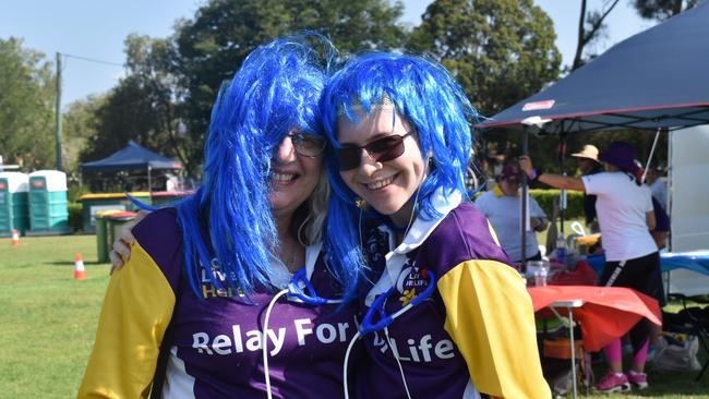 Belinda and Georgina Walker at the 2021 Ipswich Relay for Life. Picture: Jessica Baker / The Queensland Times