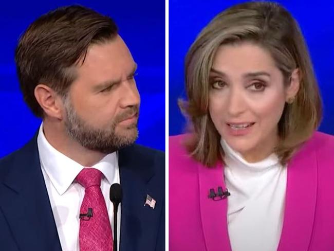 The host cut off JD Vance during the debate.