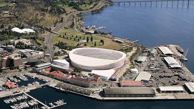 Macquarie Point stadium artists impression