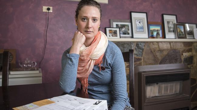 Renter Natasha Collins agrees with calls for minimum efficiency rules. Picture: Jason Edwards