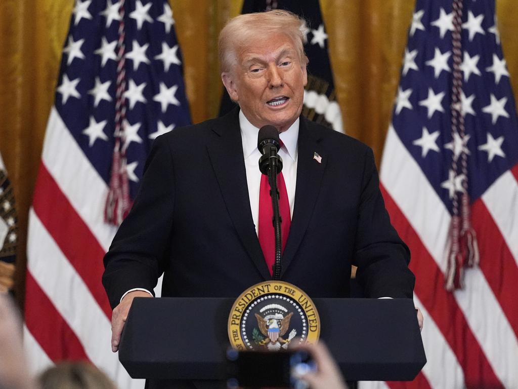 US President Donald Trump has made his ‘Liberation Day’ decision on tariffs for Australia. Picture: AP Photo/Mark Schiefelbein