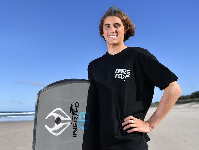 Sunshine Coast bodyboard rising star Jai Taylor, 16. Picture: Patrick Woods.