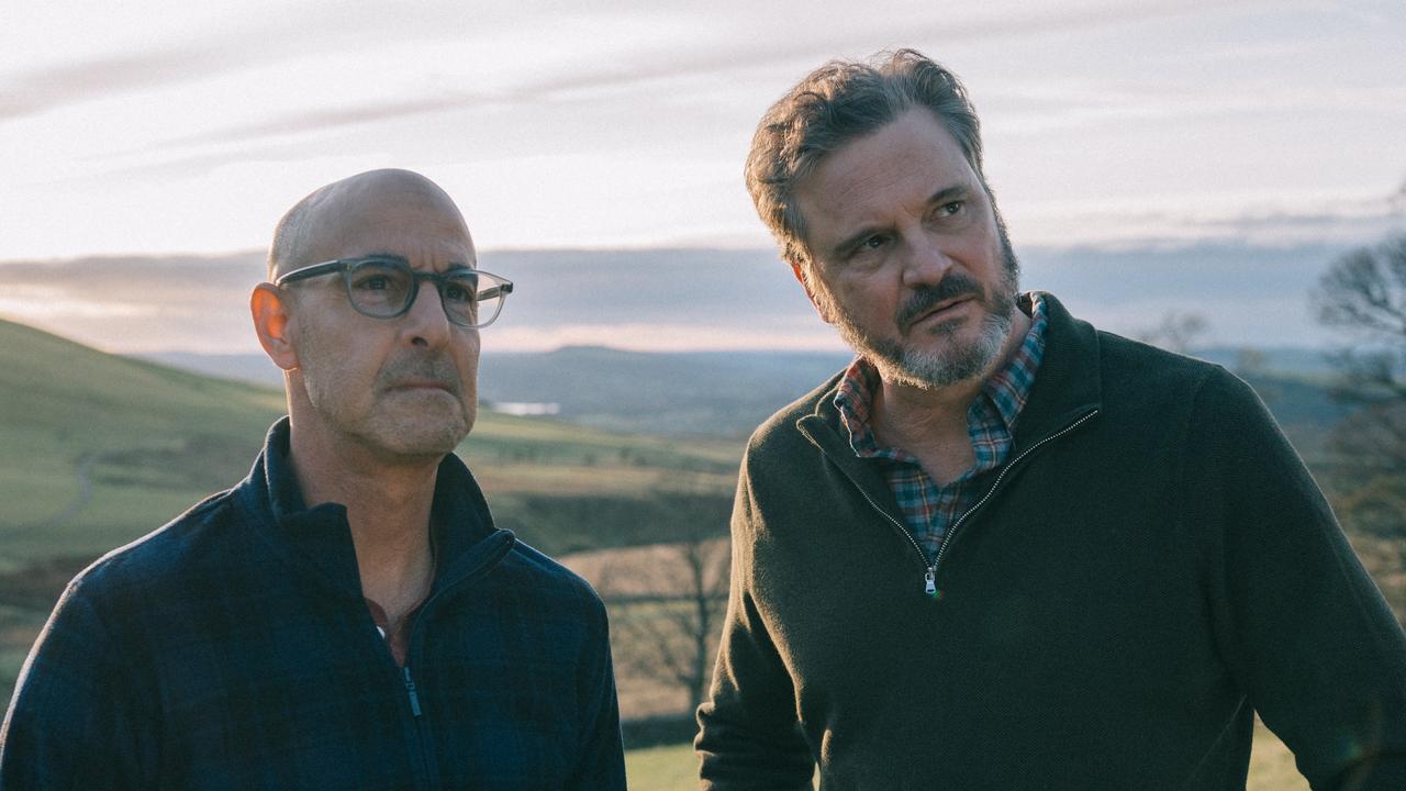 Stanley Tucci and Colin Firth are real-life friends.