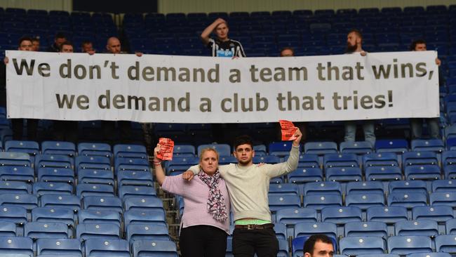 Newcastle fans have copped it worse than most. (Photo by Michael Regan/Getty Images)