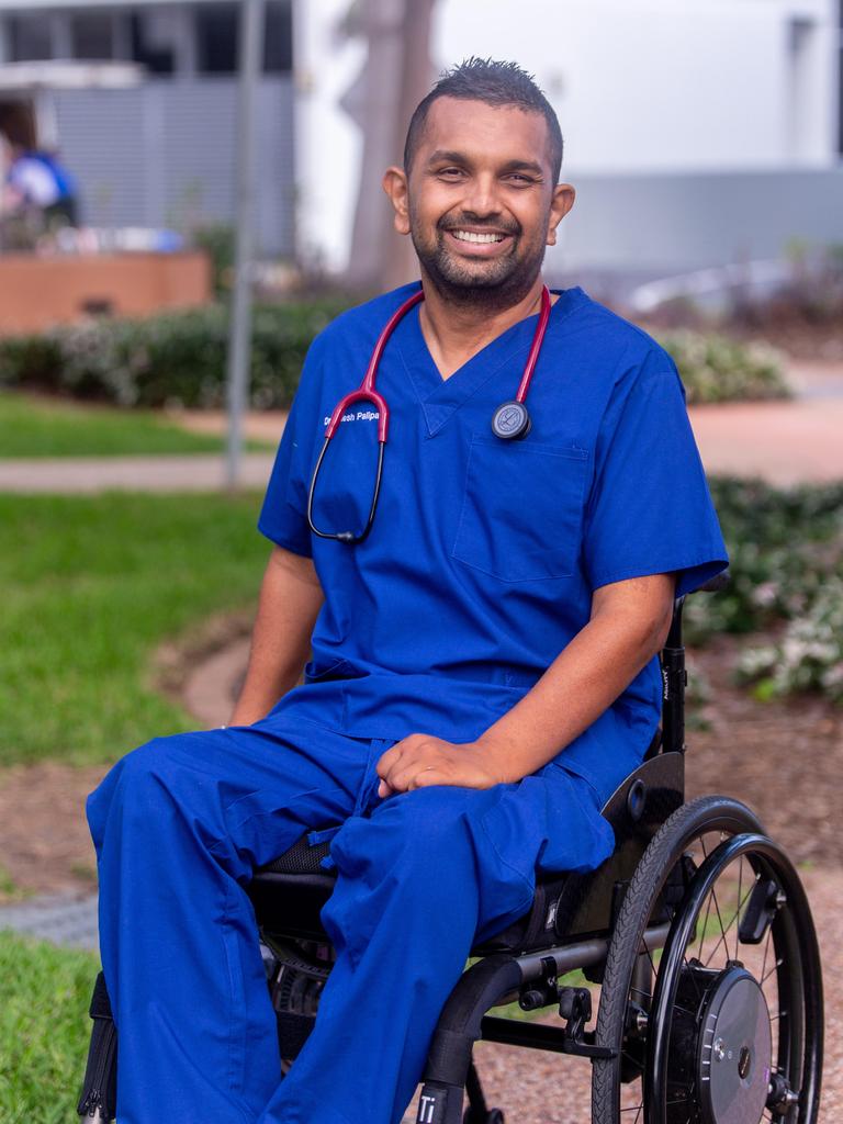 Emergency doctor Dinesh Palipana was left quadriplegic after a car crash on the Gateway Motorway in 2010.