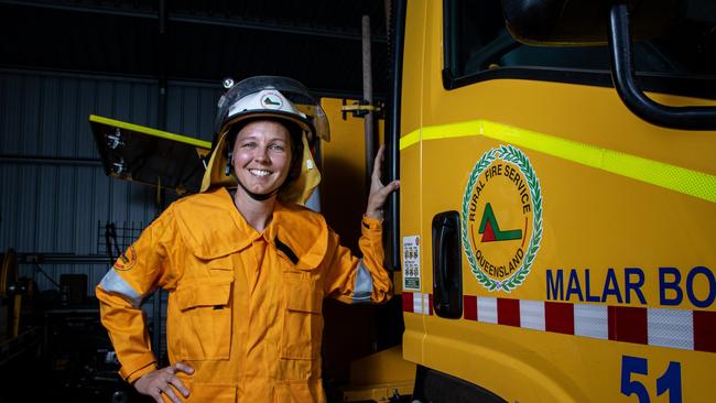 Local rural firefighter and business owner Michelle Hanson wanted to give back to the community after a fire broke out at her own property. Picture: Dominic Elsome