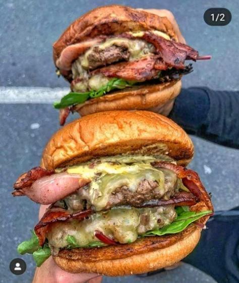 A burger from the now closed Murwillumbah Burger Bar. Picture: Instagram