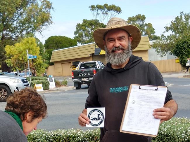 Sellicks Woodlands and Wetlands Action Network (SWANN) coordinator Matt Farrell is campaigning to create a conservation park along the southern suburbs coast. Picture: Facebook/SWANN