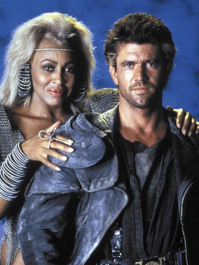 Tina Turner and Mel Gibson in Mad Max: Beyond Thunderdome. Picture: Warner Bros Pictures/Sunset Boulevard/Corbis via Getty Images