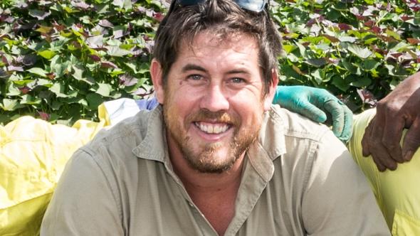 Potato farmer Russell McCrystal. Photo Paul Beutel