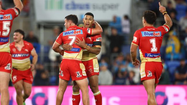 Jamayne Isaako kicked the winning goal after Erin Clark was penalised for being offside. Picture; Chris Hyde/Getty Images