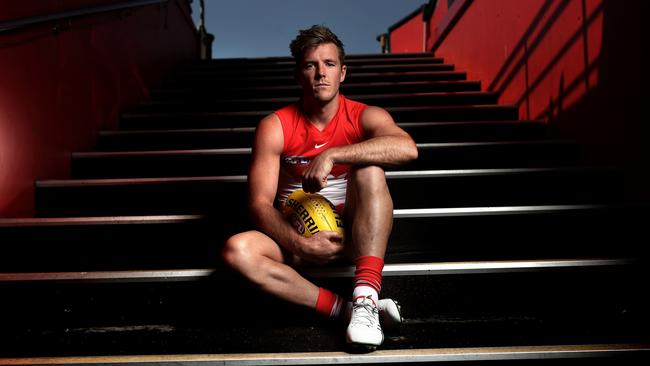 There’s a sticking point in co-captain Luke Parker’s return to the Swans. Picture: Phil Hillyard