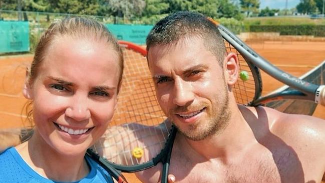 Jelena Dokic with her younger brother Savo. Picture: Instagram