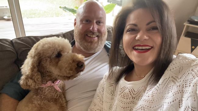 Chase Reid, with his wife Vienna Possemato. Picture: Supplied