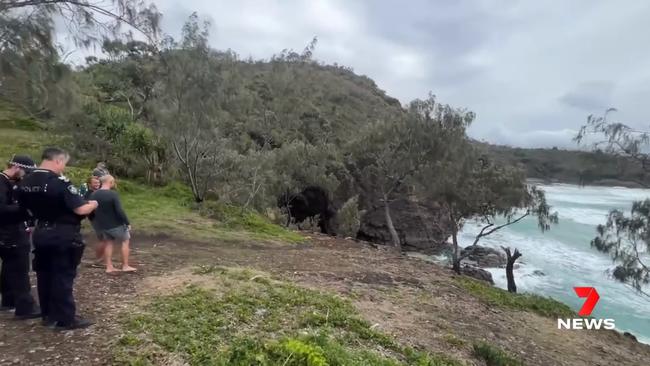 Emergency services rushed to Paradise Caves near Noosa at about 9.12am on Tuesday morning. Picture: Channel 7