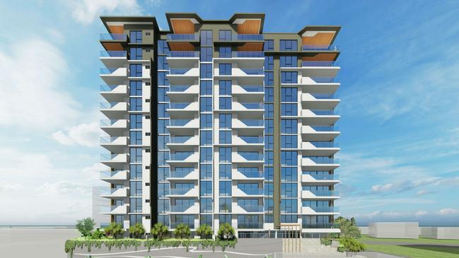 Artist impression of the proposed Kirra Apartments on Coyne Street by Developer Kirra One.