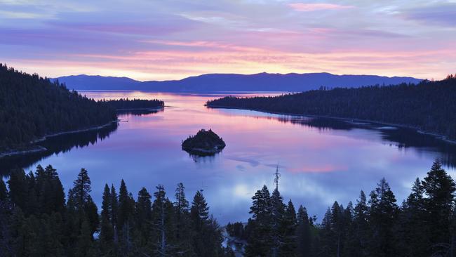 Emerald Bay in Lake Tahoe, California.