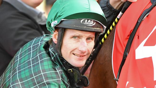 Jockey Brad Rawiller received praise from Darren Weir for his ride on Mount Kilcoy. Picture: AAP