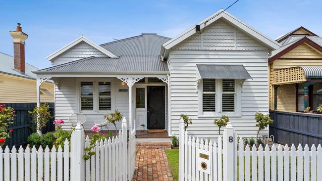 This home at 8 Verner Street, South Geelong goes to auction on Saturday, one of three on the market. But for much of last year, homes in the suburb sold one at a time.
