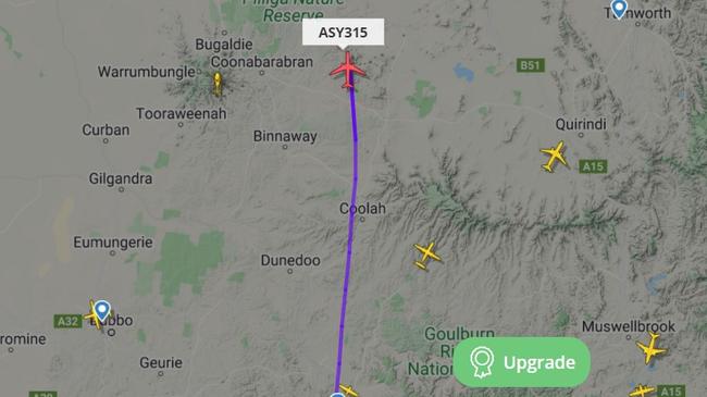 Anthony Albanese's plane on Flight Radar 41.