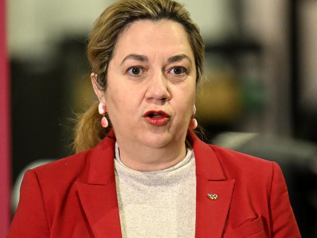 BRISBANE, AUSTRALIA - NewsWire Photos - JULY 21, 2022. Queensland Premier Annastacia Palaszczuk speaks as she officially opens the $2.1m high performance gym at the Sleeman Sports Complex Chandler, part of the 2032 Masterplan for the complex.Picture: NCA NewsWire / Dan Peled