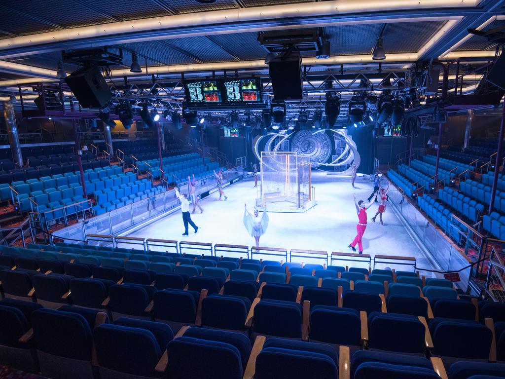 Who’d have thought a cruise ship could host a spectacular ice show?