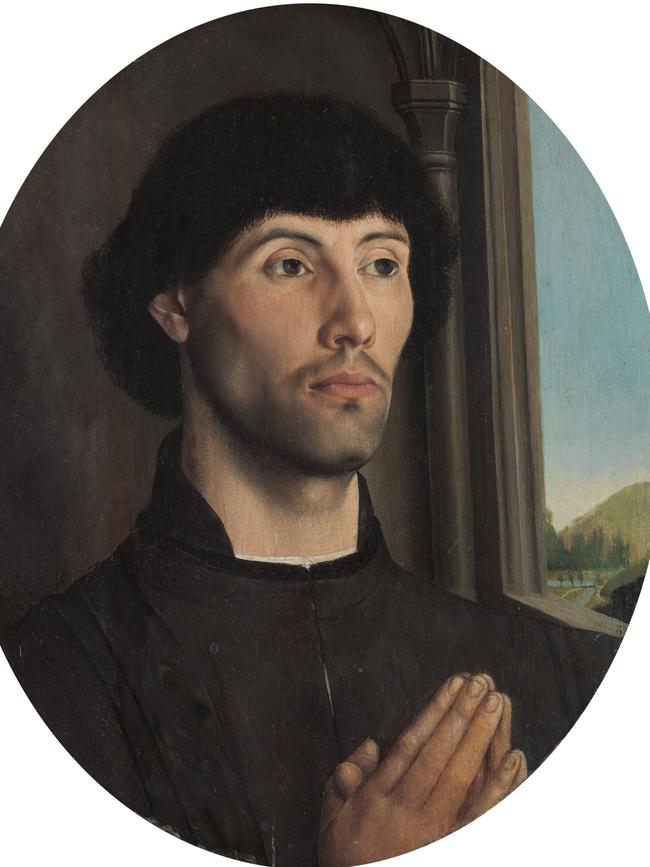 Hugo van der Goes’ Portrait of a Man c.1475 will also feature in the exhibition. Picture: Supplied