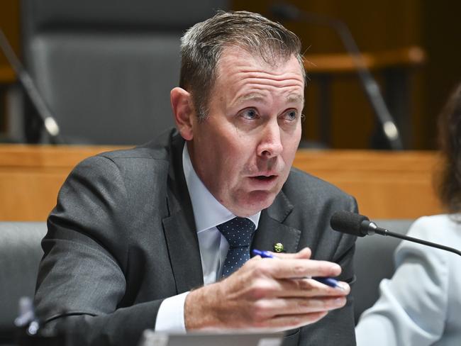 CANBERRA, Australia - NewsWire Photos - August 29, 2024: Garth Hamilton Mp during the House Standing Committee on Economics at Parliament House in Canberra. Picture: NewsWire / Martin Ollman