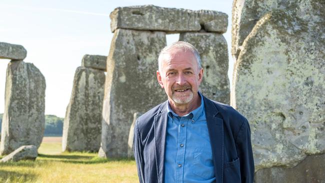 Archaeologist Tim Darvill at Stonehenge. Picture: Facebook