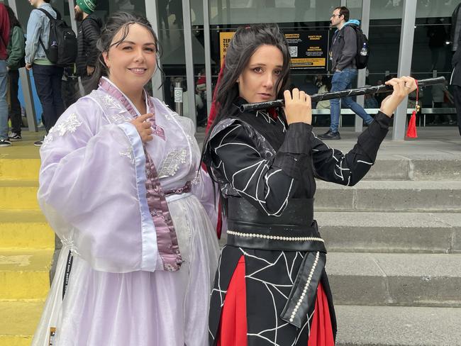 Nianiecos and Krissy Q at the 2024 PAX Aus Convention at the Melbourne Convention and Exhibition Centre. Picture: Himangi Singh