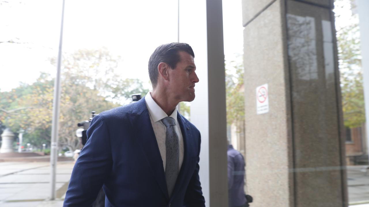 Mr Roberts-Smith’s appearance was his first since his defamation retrial bid began. Picture: Christian Gilles / NewsWire