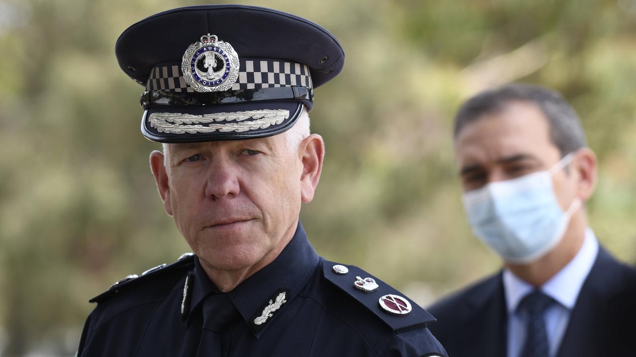 Police Commissioner Grant Stevens who decides all Covid restrictions. Picture: NCA NewsWire / Naomi Jellicoe