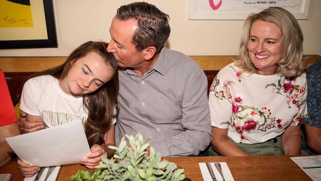 Mark McGowan says the landslide election victory is an endorsement of his decisions during the pandemic. Picture: Colin Murty