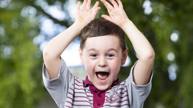 Cooper Watson, 5, Wynnum West State School prep. Picture: Renae Droop