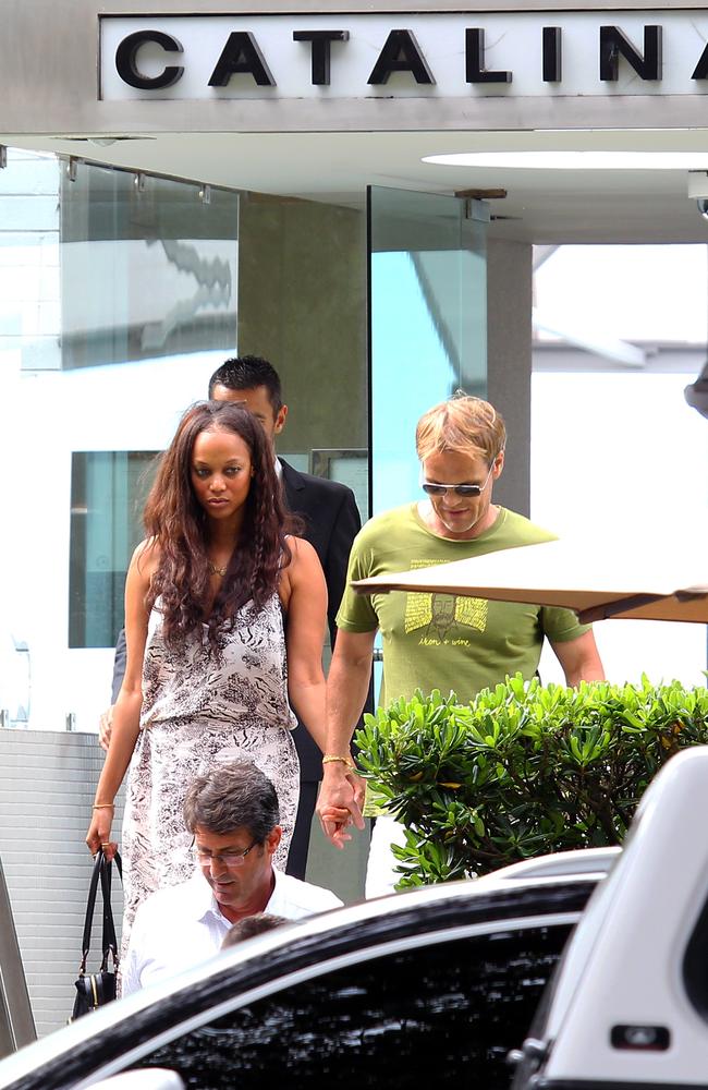 Tyra Banks Celebrates Her 41st Birthday At Sydney Restaurant Catalina