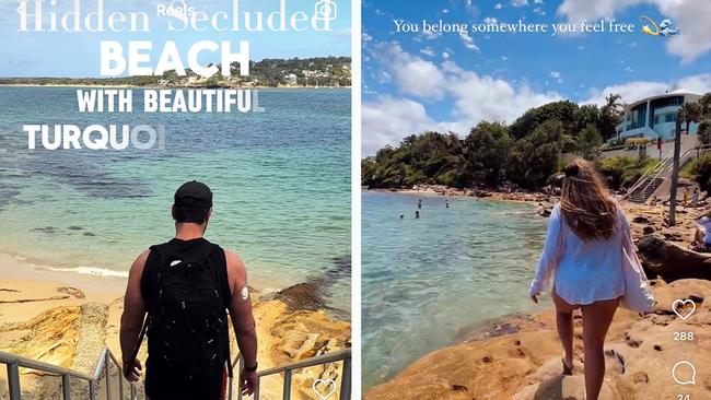 Locals and tourists alike also rave about Salmon Haul beach in Cronulla. Pictures: left, @nswadventureguides, right: @jessadventuringabroad